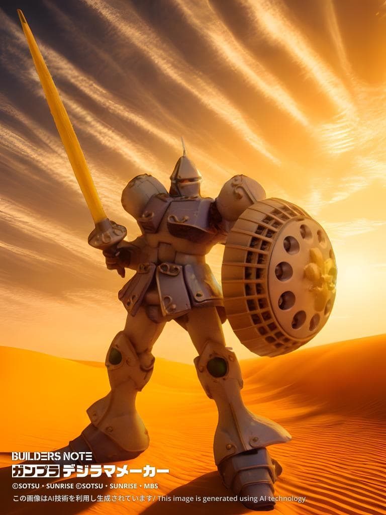 テキサスのギャン。テキサスコロニーで堂々とガンダムを迎え撃つ勇姿。
