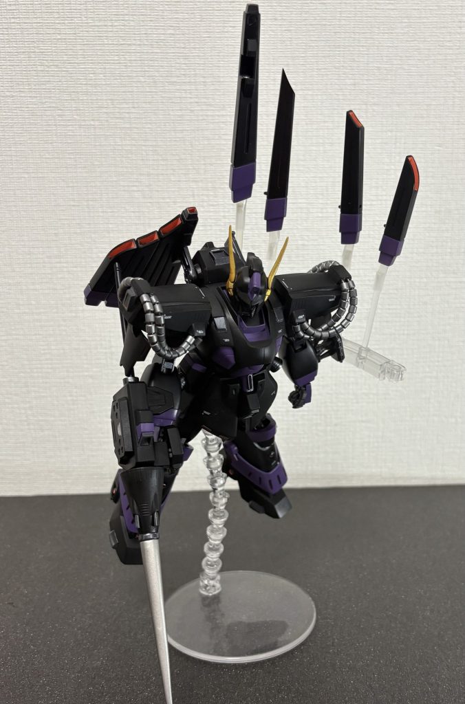 適当に作ったスタンドにて、緊急時のシェルフノズル発射。