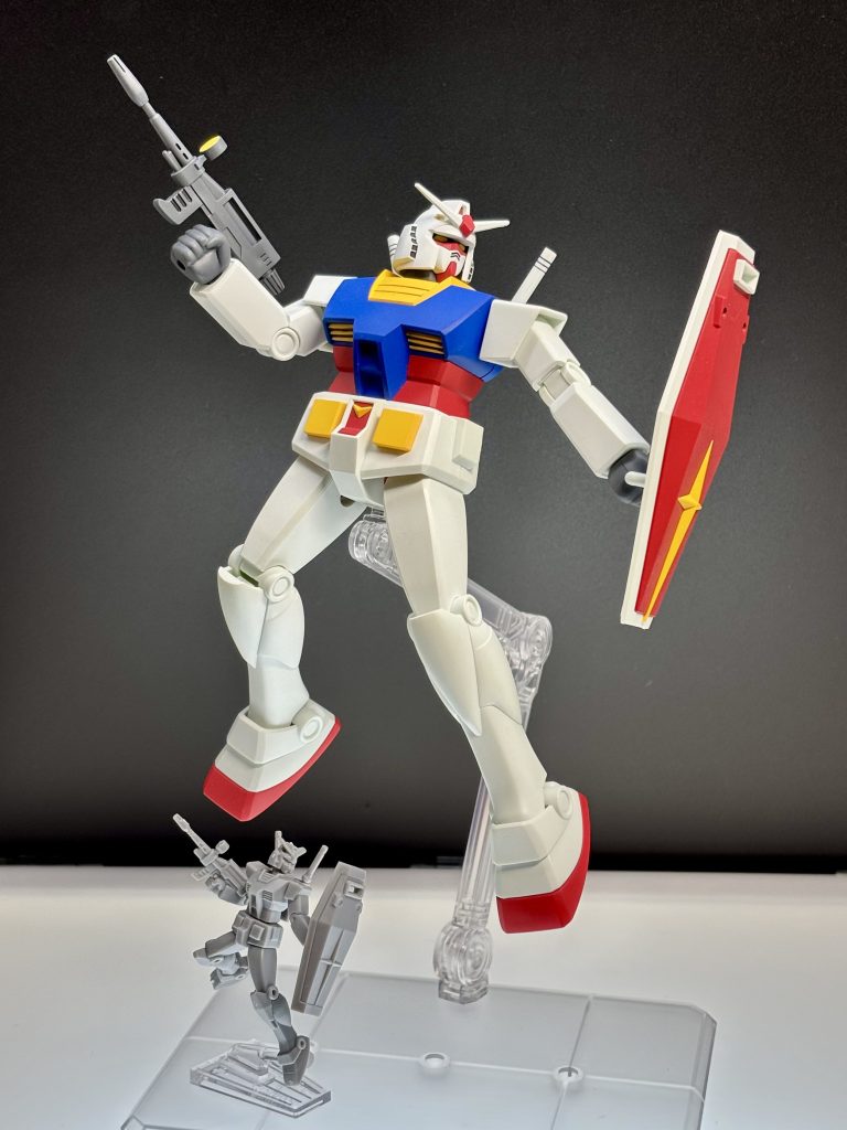 チョコサプのガンダムと同じポーズを取らせてみた😉