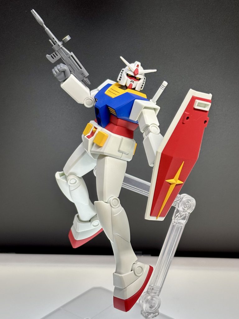 脚を開くように改修しました。穴あけて真鍮線でつないでます。