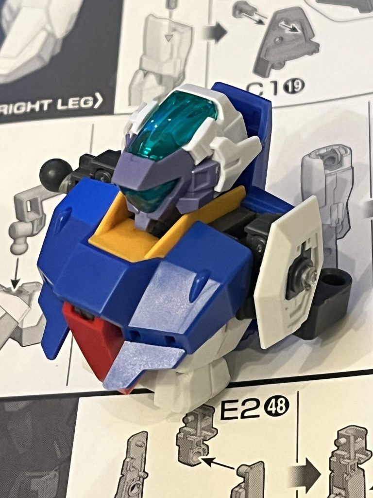 作品名：<p>HGUC Zガンダムにエスポジットの頭を乗せたらピッタリハマったので、勝った！！ と思ってたら肩関節ギチギチで捩じ切れましたね。肩どころか他の接続部もキツキツて動かすの怖い。。。 　</p>
