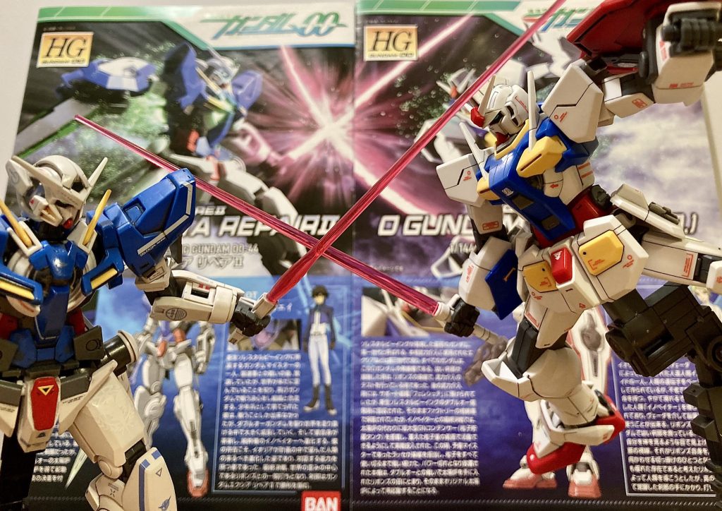 ご存知の方多いと思いますが、リペアⅡとオーガンダムの説明書や箱絵を二つ合わせると一つになる事も今更ながら知りました！ドラゴンボールの単行本以来の感動🥹🥹‼️笑