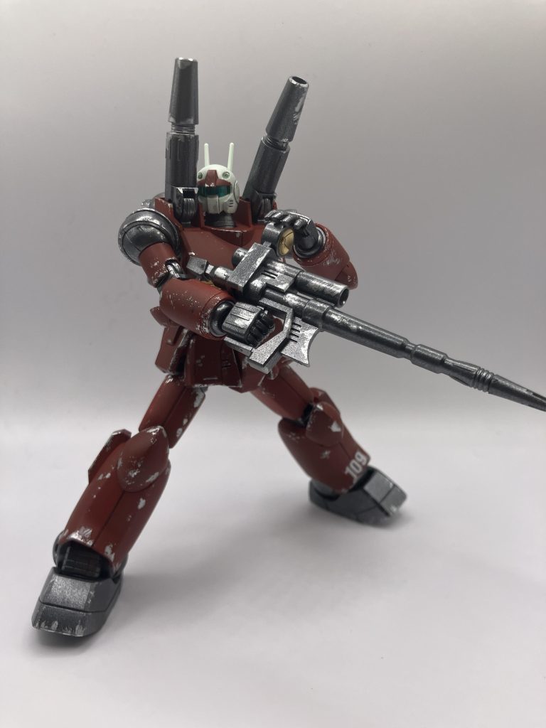 スーパーファインシルバーでチッピング。色鮮やか。