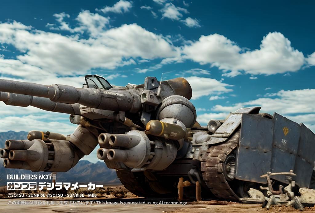 ガンタンク大地に寝る！！