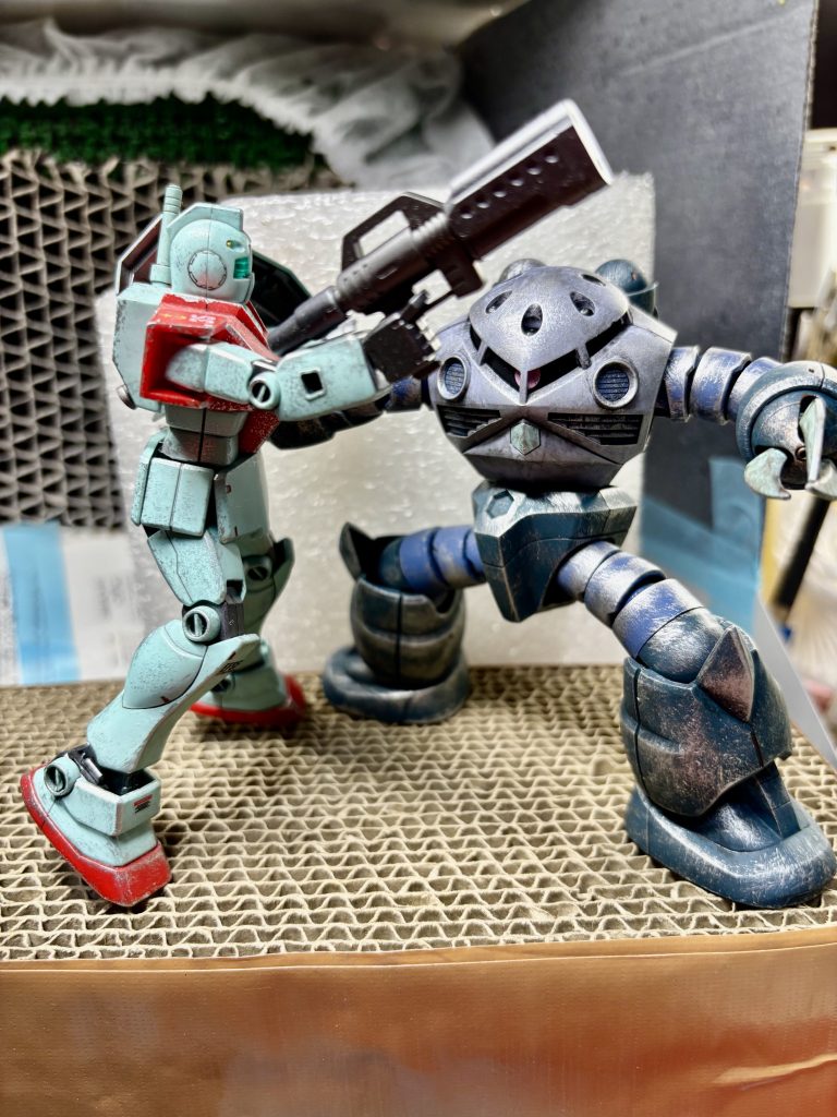 以前投稿したジムで例の名シーンを再現wwwこのズゴックではない❗️ってツッコミは御容赦下さい😅