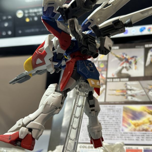 ウイング展開時にバーニアを後方に向けれるよういじりました。 ツインバスターライフルを　延長したいんですが延長下手くそなんですよなぁ‥（2枚目）