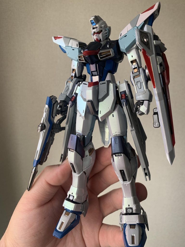 作品名：お久しぶりです<p>お久しぶりです。 一番くじのフリーダム塗ってます。 今回はデカール貼ろうかな？</p>
