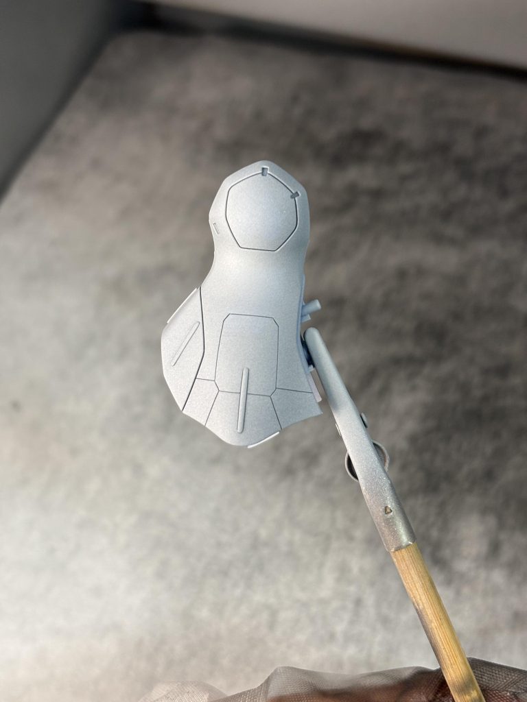 筋彫りの具合チェック。メタルビルドを参考にしてます。