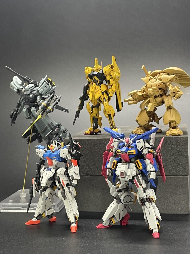 ZZ、シルヴァバレト、百式、ザクキャノン、ジ・O