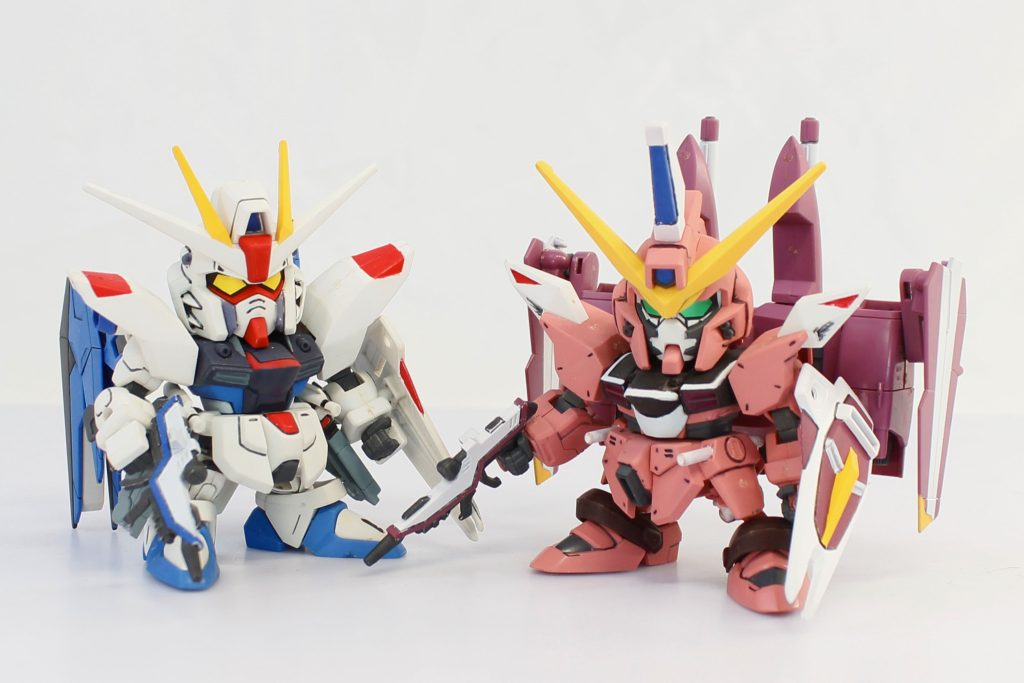 BB戦士　フリーダムガンダム　&　ジャスティスガンダム