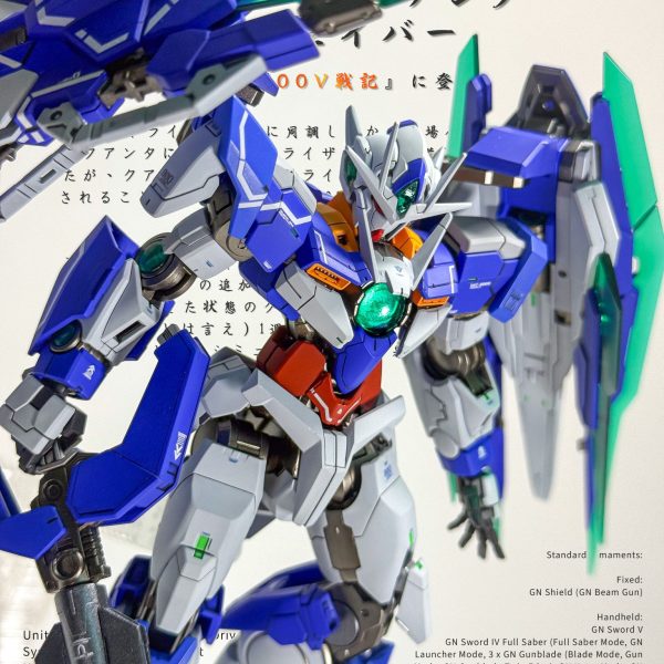 RG 1/144 ダブルオー クアンタ フルセイバー 全塗装完成品