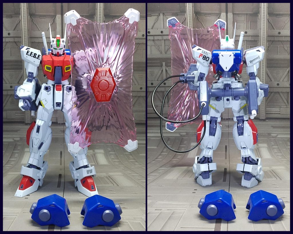 Kタイプ肩のパーツが装備できません。シールドは腕パーツに問題無く固定でき、構えることができます。