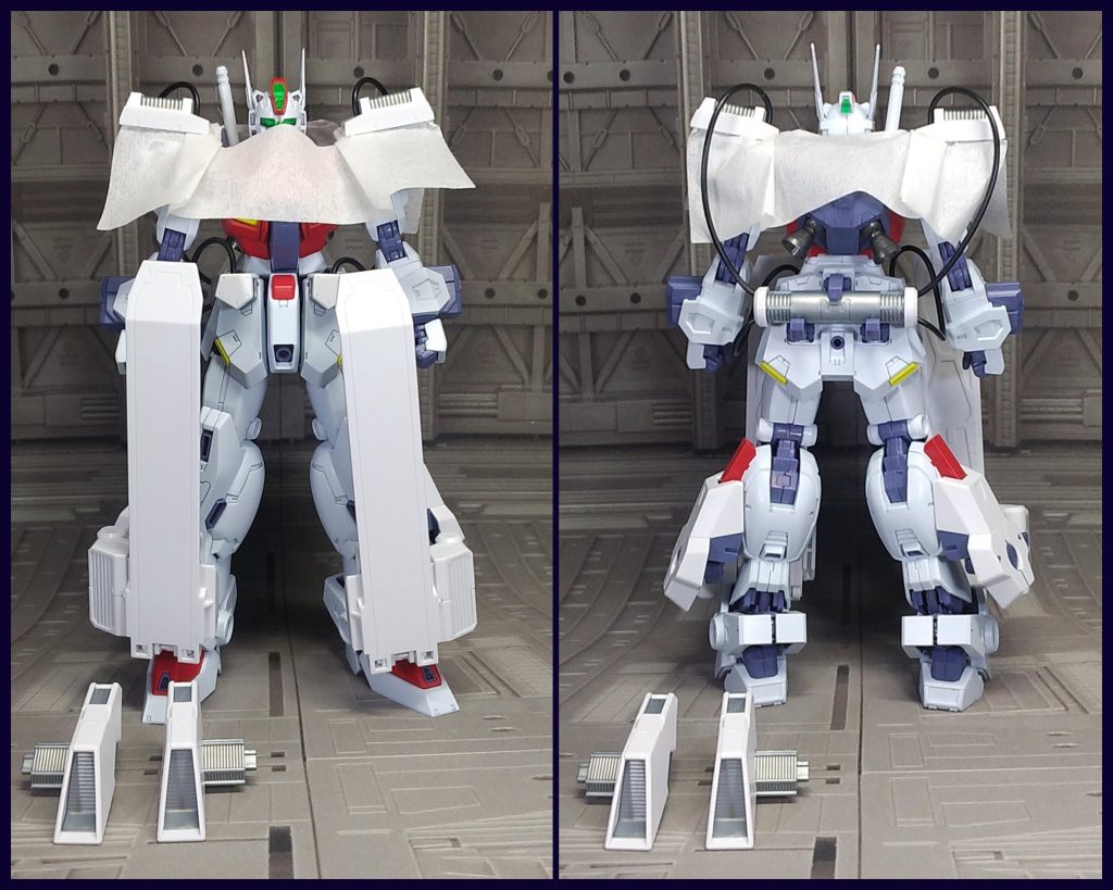 Cタイプ脚部背面パーツ以外は取り付けできます。ふくらはぎのスラスターの下にある出っ張りに干渉します。