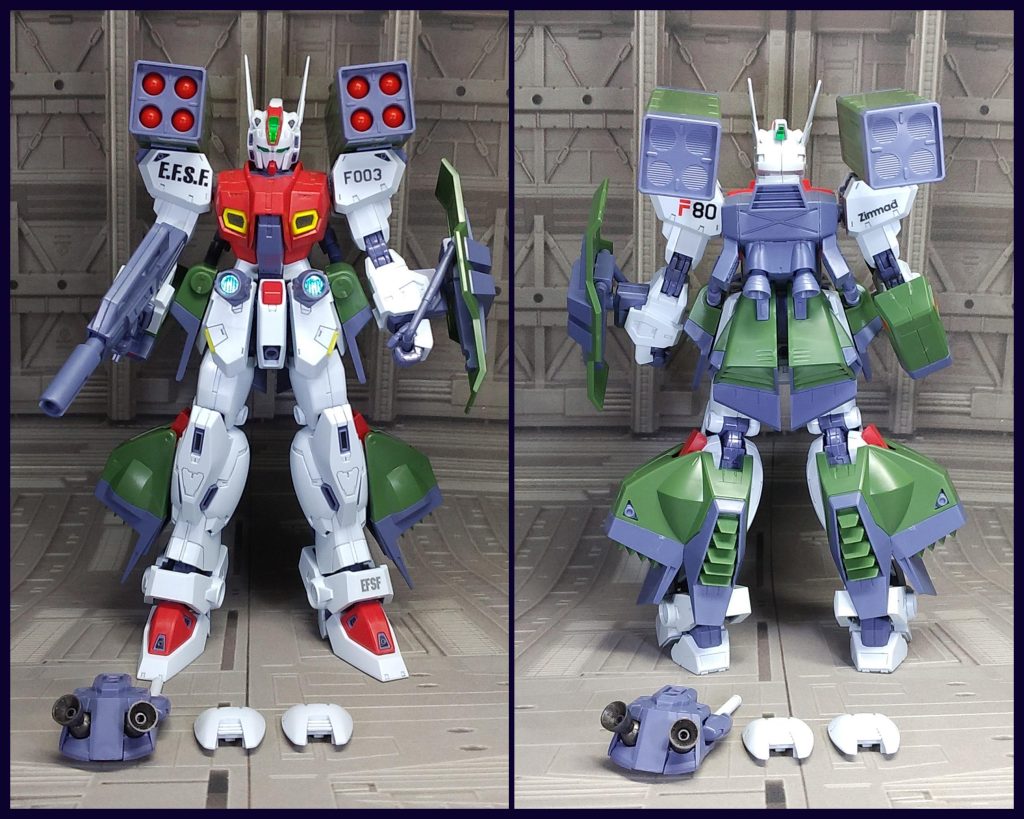 Hタイプ全て取り付けることができます。脚パーツはふくらはぎのパーツを外して取り付けましたが上部に干渉する部分が残ってしまいます。