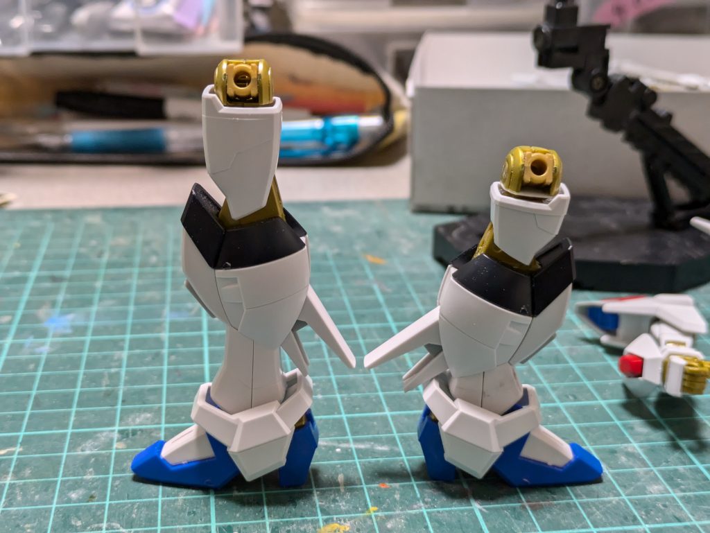 左がキットのまま右が短縮したもの