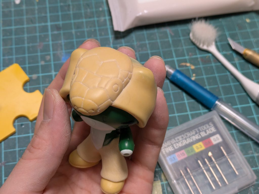 そして鱗を彫り始めてしまったここからが地獄でした