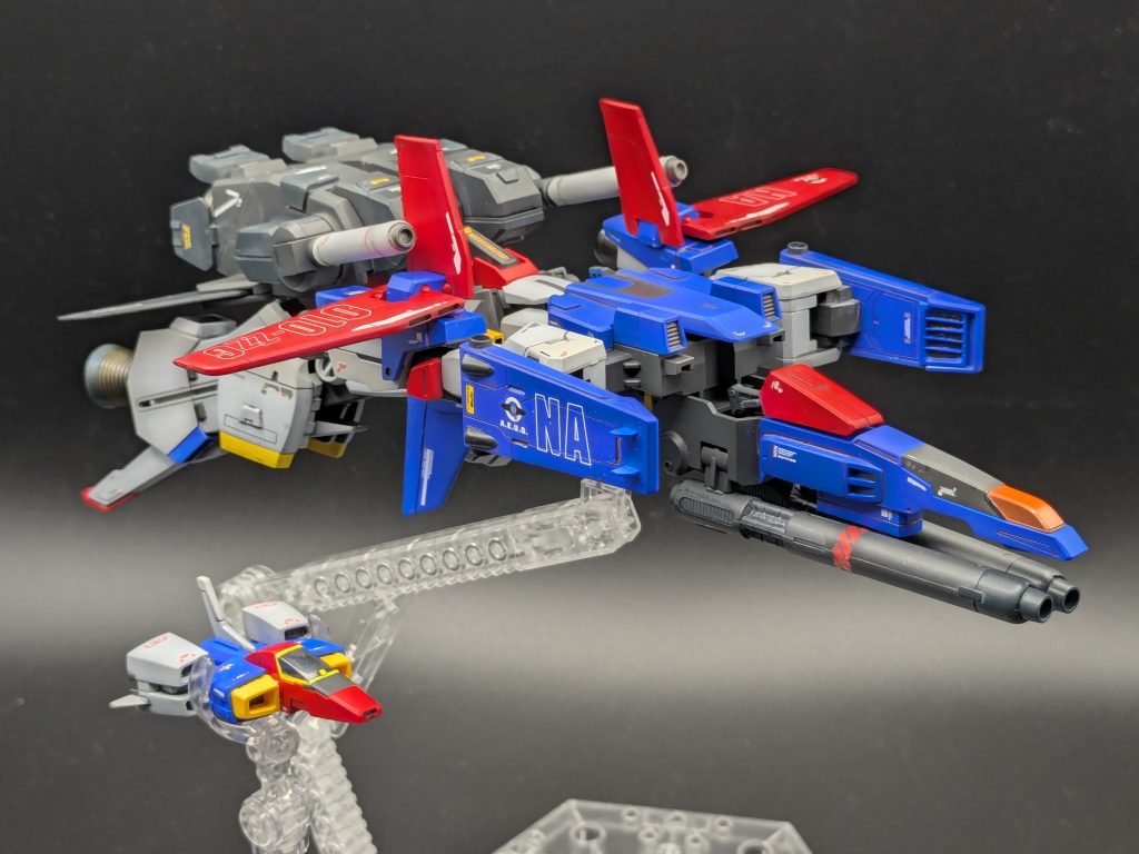 コアファイターと編隊飛行大きさの違いよ・・・