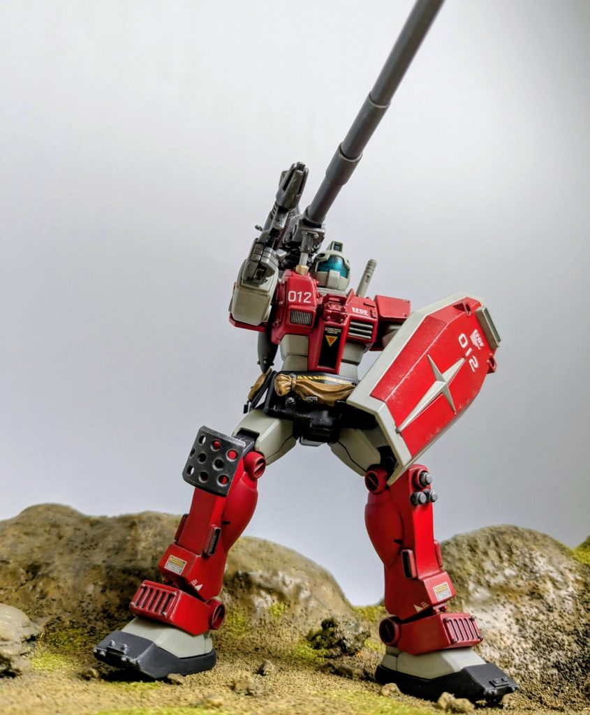 第12弾　1/144　RGM-79ジム　ナースホルン（ジムキャノン先行試作投入型）と命名（私的MSV）