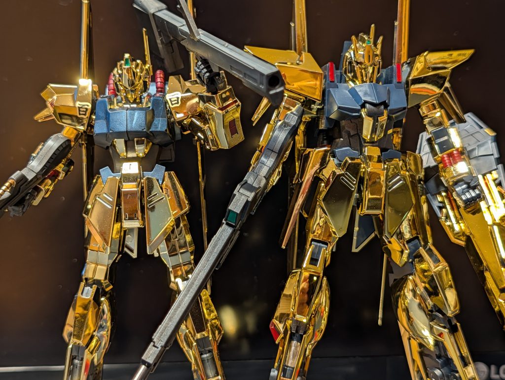 HG デルタガンダム＆百式ゴールドコーティング