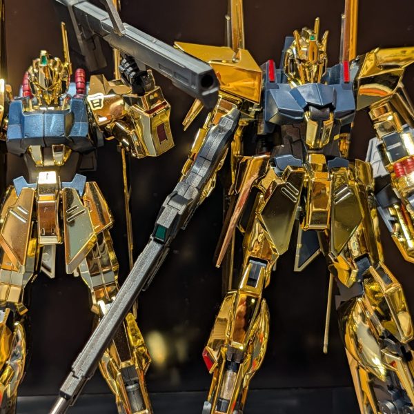 HG デルタガンダム＆百式ゴールドコーティング