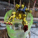 いつのも100均の寄せ集めでコロニーレーザーのジオラマを作成中アーティファクトの[…]