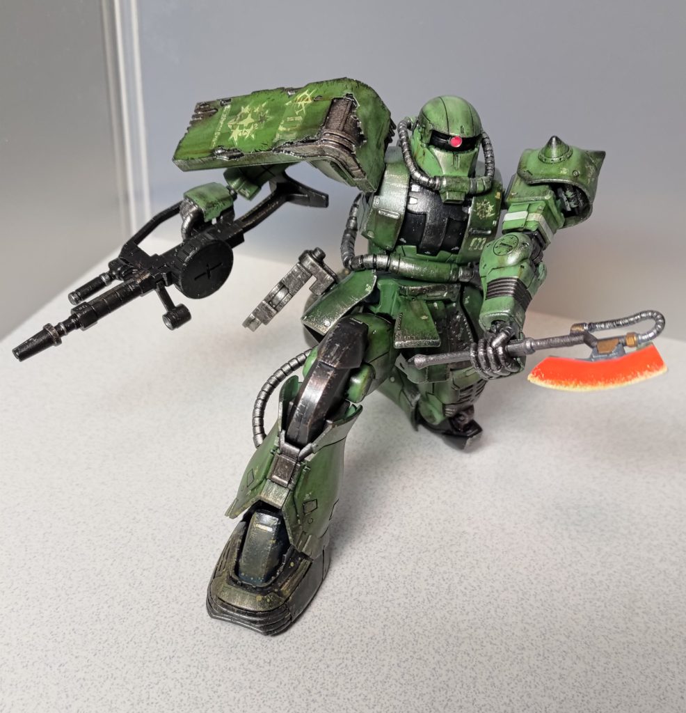 虎の子のヒートホーク！　シャアザクから借りて二刀流にしようかと思ったけど自重しましたｗ