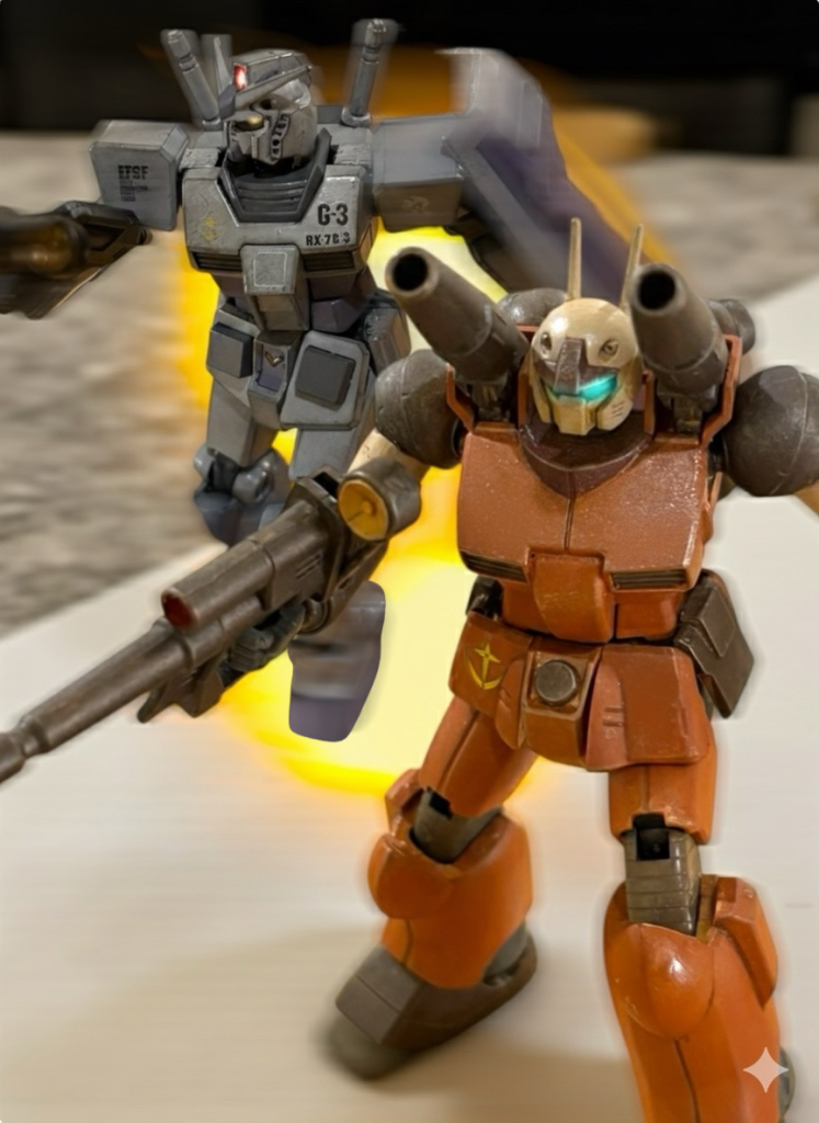 　ジン・サナダが、訓練校時代からの同期だったことは、以前もお話ししたとおりです。MSパイロットへの転科訓練も一緒に受けました。トップの成績だったわたしたちは、それぞれV作戦の機体群に関わる任務に携わることになりました。ルナ２でも、一時一緒になって、MS操縦の技術研究もしました。　訓練校時代は、ヘント少尉がおっしゃるように、好い青年だったと思います。　彼、ブリティッシュコロニーの出身なんです。ええ、あの、コロニー落としに使われた。　あの時、速報が入ったのを、訓練校の宿舎で、仲間のみんなと見たんです。覚えています。彼が、青ざめた顔でテレビを見ていたのを。その瞬間、彼は天涯孤独になったんです。家族も、生まれ育った故郷も、丸ごと、永遠に失ったのです。ショックでないはずはない。わたしも、もちろん、サイド5の自分の家族のことを心配しました。自分の出す声が、震えていたのを覚えています。でも、ジン・サナダの、想像しようにもしきれるはずがない、彼の悲しみを思って、声を掛けたんです。気をしっかり持て、と。　……そうしたら、彼は、笑ったんです。大丈夫だ、と。直前までの、氷のような顔色を、さっと変えて、明るく、朗らかに微笑んだ。　気丈だ、と言うべきなのかもしれません。でも、わたしは、たぶん、その時から……そうです、以前申し上げたとおり、彼に、深海や真空に似た恐怖を感じるようになった。あの笑顔は、人間として、自然な魂の働きから出るものではなかった。　そんな風に、彼を見る自分を、ずっと嫌悪していました。　わたしたちには、想像もできないことですよ。　家族を、故郷を、目の前で、でも、何もできないところであんな風に失って。それでも、戦い続けようと……。　ええ、ありがとうございます。でも、違います。そう言うふうに、わたしを優しいと言ってくださる、少尉こそが、本当に優しいのです。そう、彼には、人当たりの良さはありましたが、そういう……人の、優しさや、思いやりを認めるという心の働きが、決定的に欠けていたと思います。