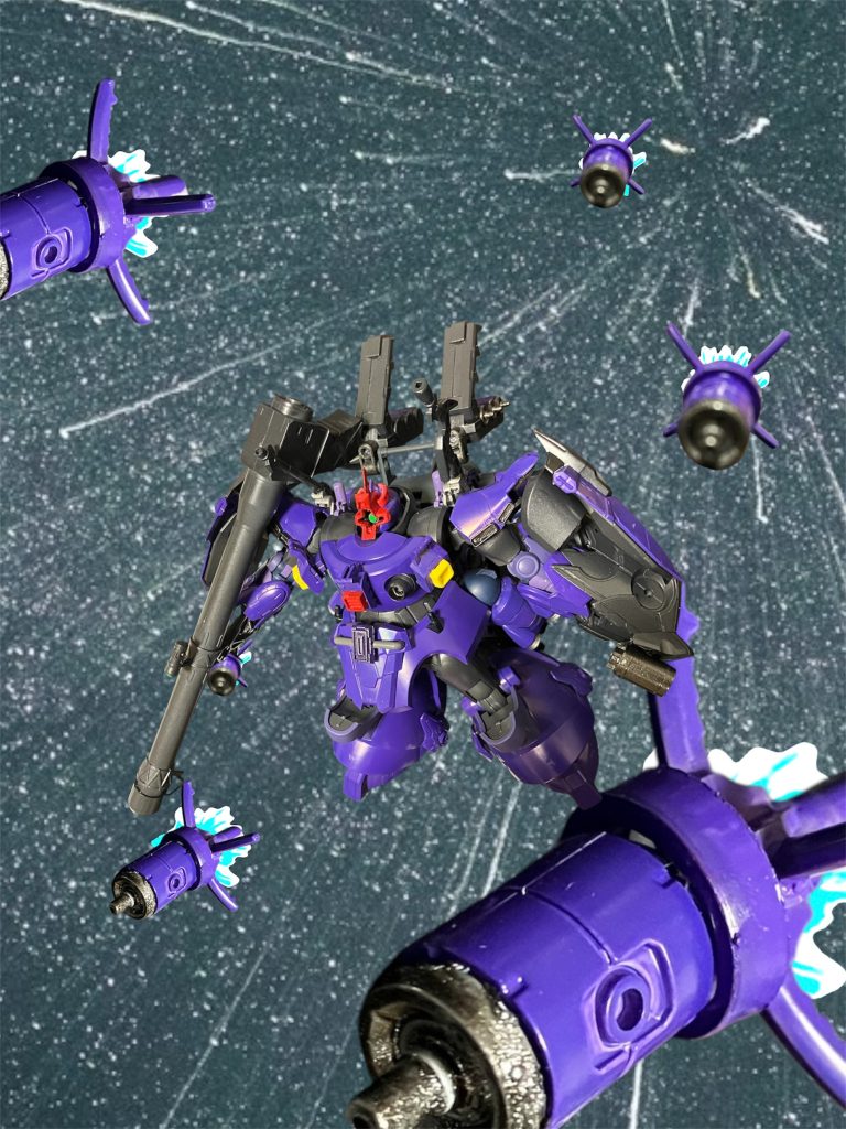 最後はNTらしくファンネルビット^_^ファンネルビットの展開パーツはジャンクで自作^_^