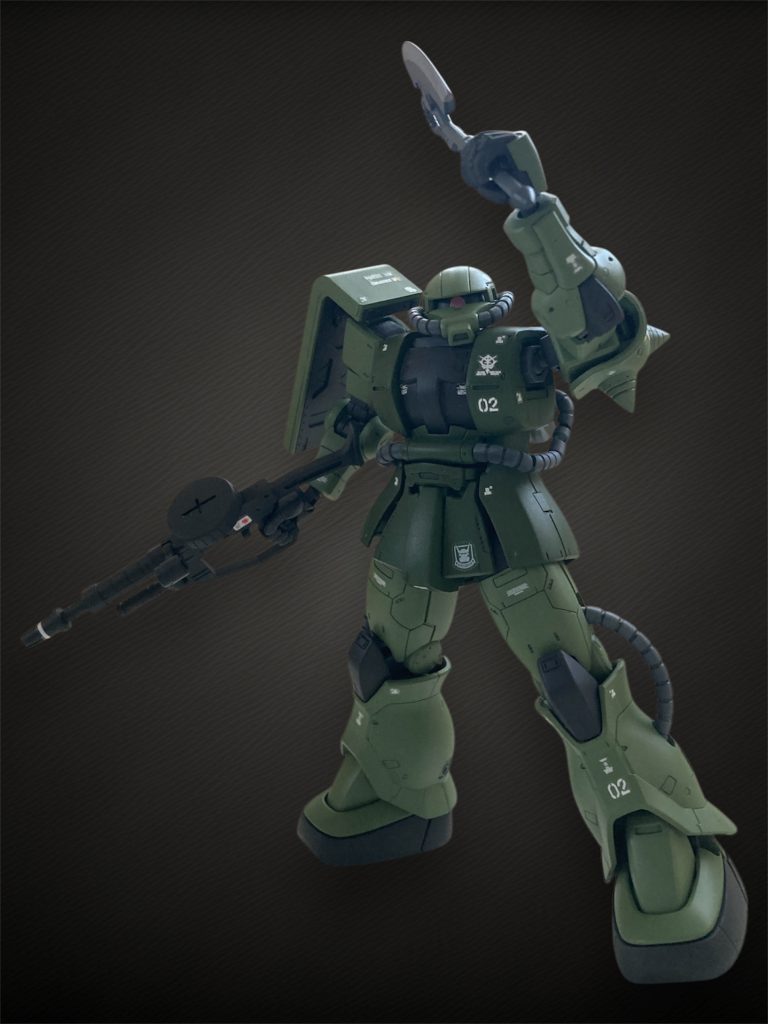 武器は前述のマシンガンとヒートホークバズーカも製作しましたが、今回は装備していません。