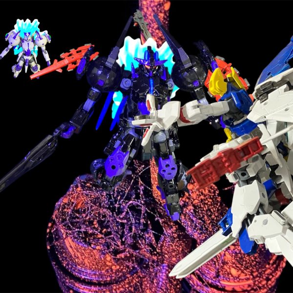 さあ、連邦だろうとリガミリティアだろうとみんな、ミンナ消してやるっー^_^重装形態「マッドネス」の一斉射がリガミリティア艦隊をビームで包む。正面、シールドっ‼️リーンホースのシールドの内で各MSがシールド。さあ、こんどはにがさないよぅ〜^_^・・・・・・・・・・行きますウッソに突っ込んでくる2機のロキ。一方・・・・く、雑魚が私の邪魔をするなぁ💢対峙するはノイエ・シュラク隊のエコノミー3機。量産型でもV2だっ！アタシらを舐めるんじゃないよっ！行くぜっ！！〜数十分後〜どうしたどうした、えっ、ボウヤ^_^ぱ、パワー負けしてるっ！？ロキノワールの狂気じみた勢いに押されまくるウッソ。正義を振り翳しているつもりの子供など気持ち悪いっ、消えろっ💢っ！？そ、そのセリフにこの感じ・・・カテジナさん・・あなた、ウーイッグのカテジナ・ルースさんですよねっ？返答は薙ぎ払いだった。だからどうしたボウヤ？⭕️した女なんてどーだっていいんだよ。今のアタシはアンリ。アンリ・ルースだからねぇ〜^_^数度の打ち込みで更に追い詰められるウッソ。女王マリアの教えと信念を信じたあなたが地球にこんなものを落とすなんて。目的のためにどこまで汚くなるんですかっ‼️それの何が悪い？勝てばいいんだよぉ、勝てばね^_^ましてやマリアなんてどうでもいい。アタシはクロノクルという名の巣を守り、それにクチバシを突っ込もうとするお前のようなガキが消えてくれればいいのさっ^_^お、おかしいですよ💦カテジナさん（ ;  ; ）カイラスギリーの外壁に叩き付けられるウッソ。さぁ、さぁさぁさぁさぁこれで終わりだよ？ボウヤ^_^っ、やられるっ💦大上段に切り下げるロキノワール。そして、その後ろにはバインダーライフルを構えたロキブランシェ。どうなる？ （3枚目）