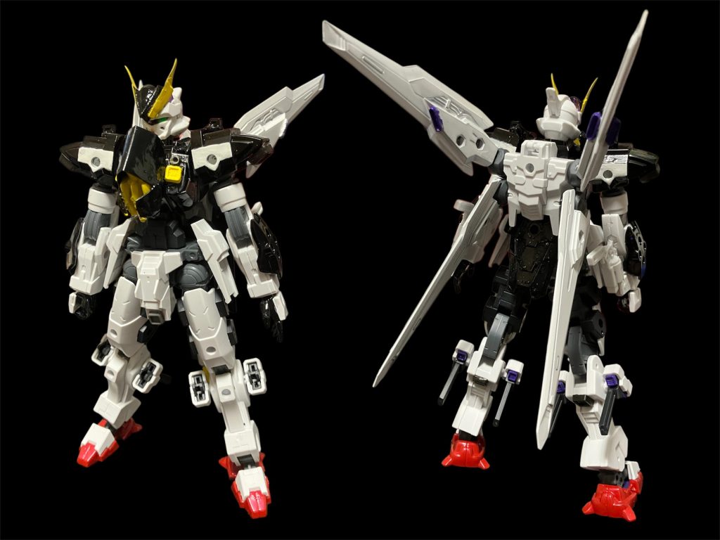 G-X1。原典と違い、G-V2エコノミーをリバースエンジニアリングしたロキブランシェ。こいつをG-V1スタンダードのパーツで修理・再改修した先祖帰りみたいなもんかな?