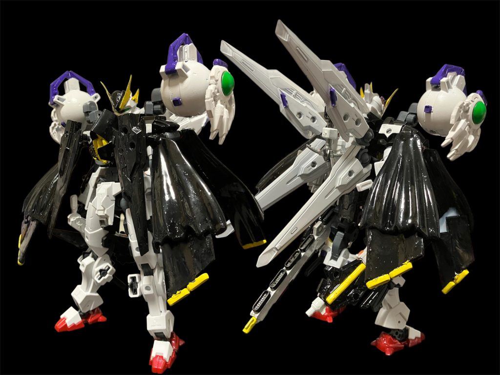 フルクロス^_^ちゃんと30mmの接続パーツを使って稼働できるようにしてます。でも重い( ;  ; )