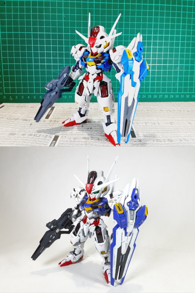 塗装前との比較加工はアンテナのシャープ化のみ施しました