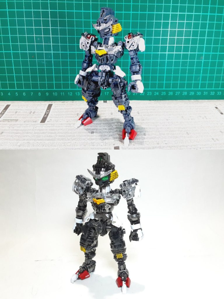 フレーム状態での比較フレームは2色使用しメリハリを演出しています