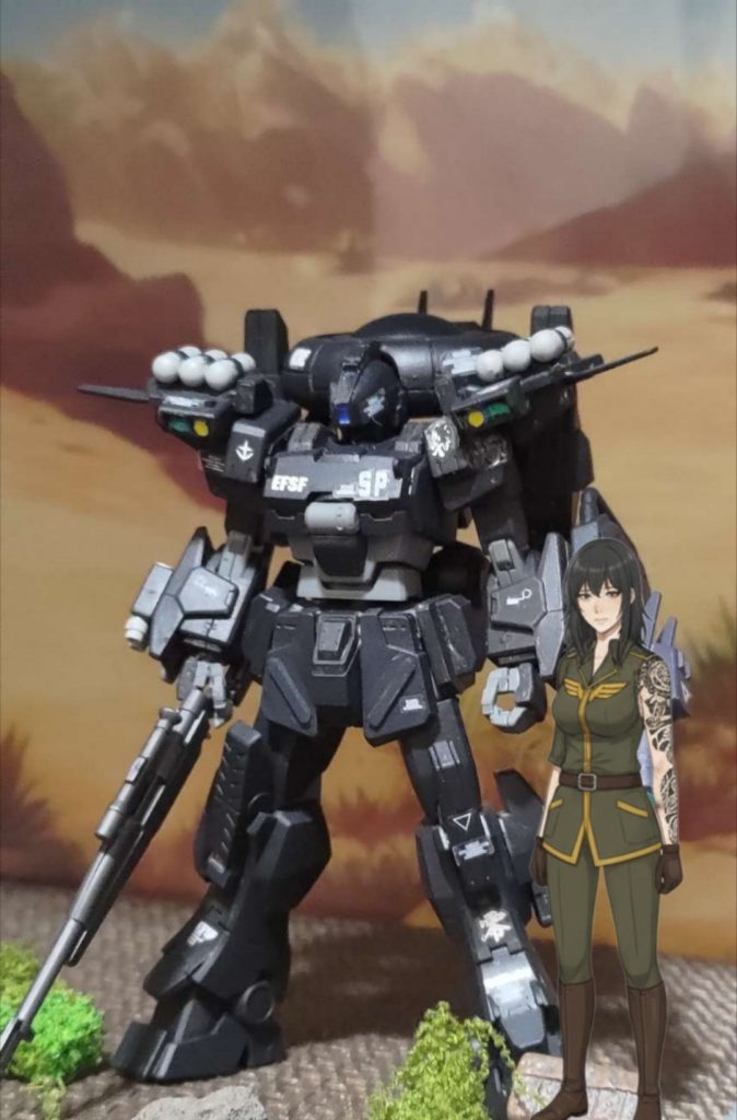 見たい方もいるかも知れませんのでミスで作成したジオン軍服バージョンも念のためにupしておきます。そういうストーリーで作るか?PS3のガンダム戦記みたいな感じで!