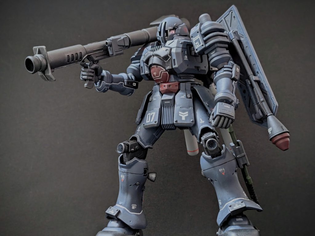 下半身が目立つよう煽りで。やっぱりヅダはカッコいいなぁと思いました。