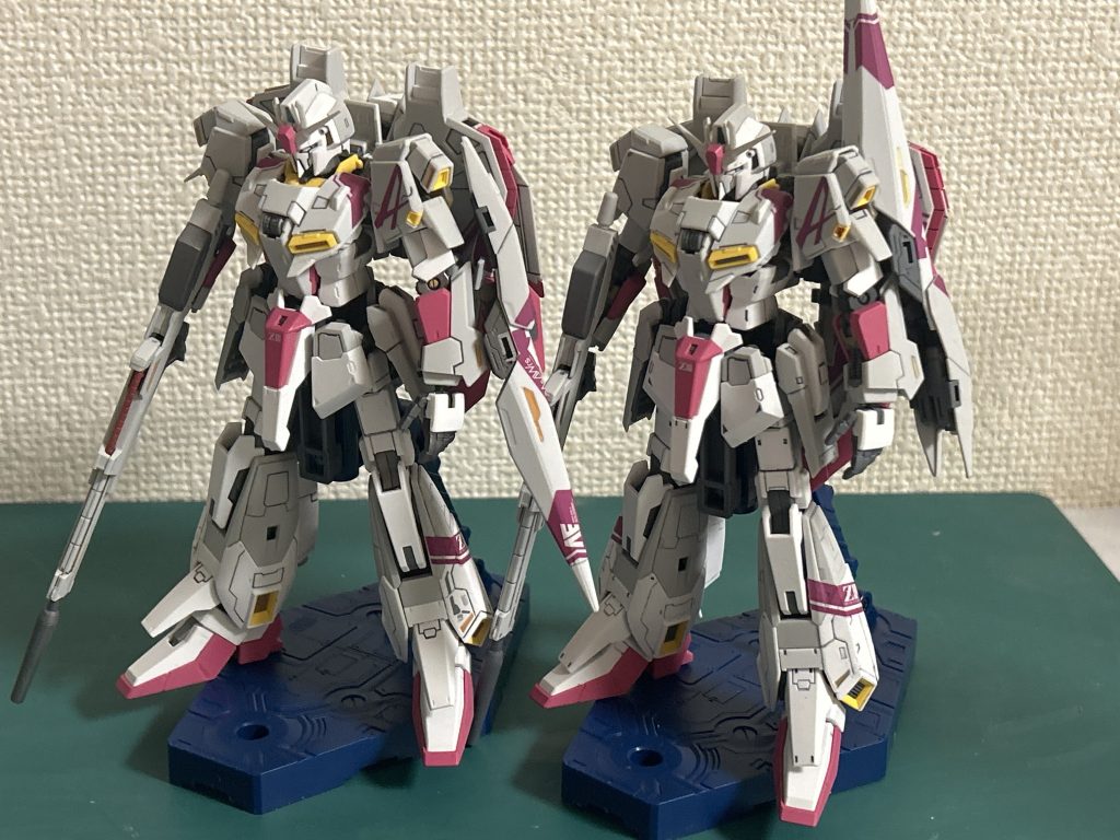 バンダイの水転写ガンダムデカール使いづらかったです、以前フリマのまとめ売りに入ってたゼータ用某国生産デカールの方が全然使いやすかった、