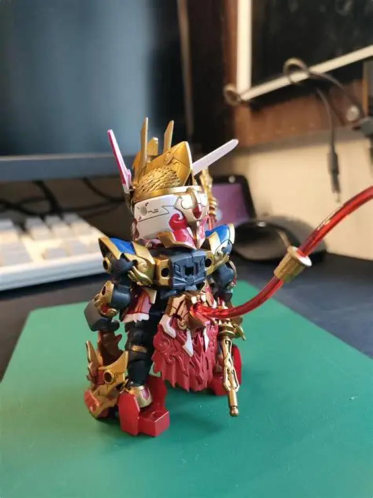 後ろ側も頑張って色分けました。