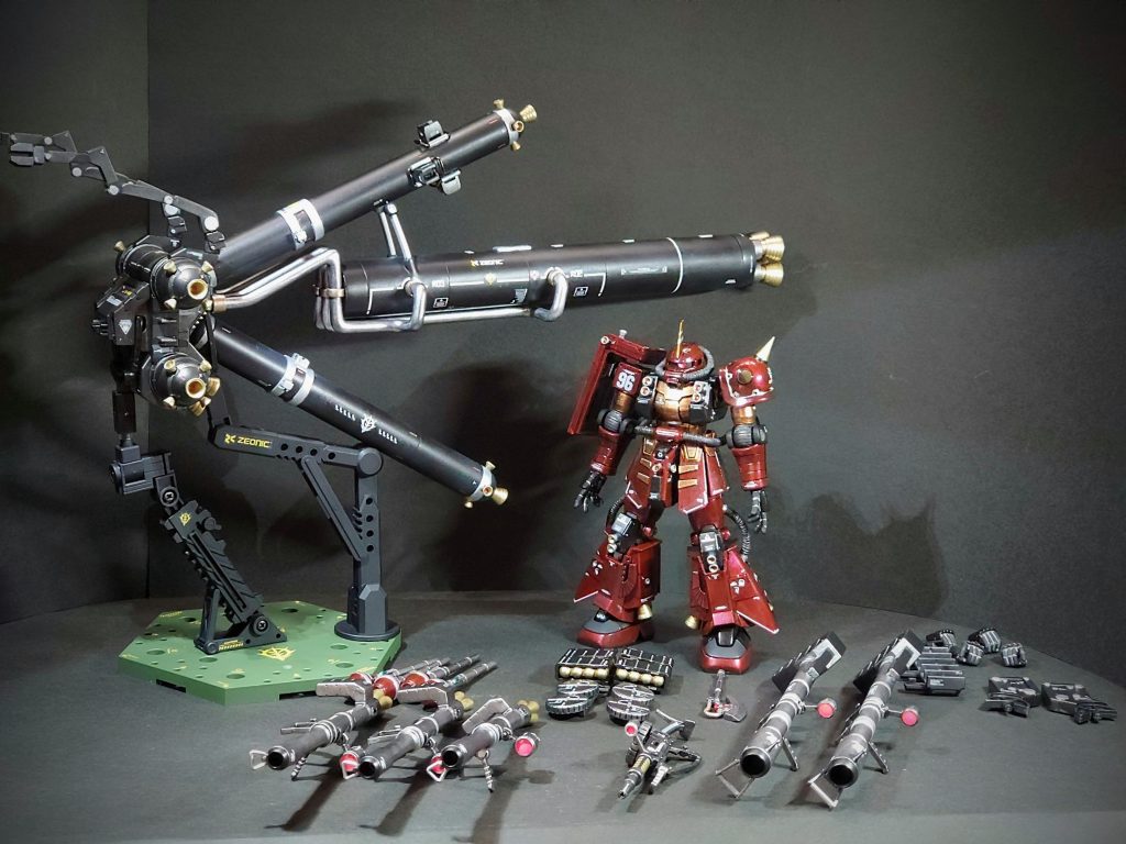 最後に全部並べてみました。こうやって見ると凄いボリュームですね。時間はかかりましたけど今回は細部まで丁寧に作るように心掛けました。次は筆塗り疲れてきたんで缶スプレーに挑戦しようかと思ってます。HGのナイチンゲールとRGのフルアーマーユニコーンどっち作ろうか迷ってるんですが赤いの作ったからユニコーンですかねーそれでは最後までご覧いただきありがとうございましたー!