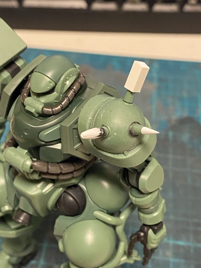 スパイク延長＆尖らせの過程