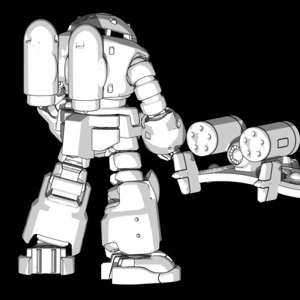感性の赴くまま作ったモックアップに現実を叩き込む作業に暗闘中。死ぬ気で作った「堕落の巣」環境に救われながら、手足の蛇腹再分割とパーツ分けと可動時のシルエット確認で行ったり来たり。わかんないですよね…ちょっと可動域欲張りすぎだな…。口に出さない苦悩暗闘の姿に「出来るわよ(^^)」と我が家の女神からセイラさん的励ましを拝領…だが決して「気休めは…」などと不遜な返答はしない。…誰だ?この軟弱者!つったのは!…その通り!(笑)。進まない作業の中、皆様へのご機嫌伺いにふと思いついて、データを保存した上で主菜と御新香の集合スケール確認レンダリング。メモリ増設の成果確認の為でもある。…おっ!いけました(^^;)。本編の絵面とも違和感ない比率で安心。どちらの機体も、公開されている設定寸法を単純に縮尺通りに作っているつもり。時々ボケて実寸で作成していて途中で気付いたりします。プリンタに送信して、出来るかっ!と叱られたりします(笑)。それではまた潜ります…ブクブク.。o○ (2枚目)