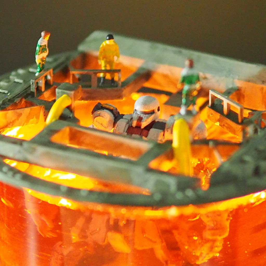 兵士たちは、セリアの1/150兵士フィギア。これまで3Dプリントした人形を使っていたのですが手足がサポート材より細いのでボキボキ折れるのがネックでした。アーティファクトが1/300くらいなので、スケールがまぁまぁ違うのですが、なんとなく雰囲気は出せたかと思ってます。次は、アリエクで1/300のフィギアを購入して使う予定です。では最後までご覧頂きありがとう御座いました。