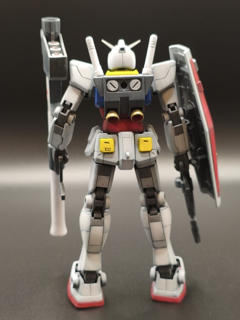 後ろから。少しスジボリとか頑張りました！