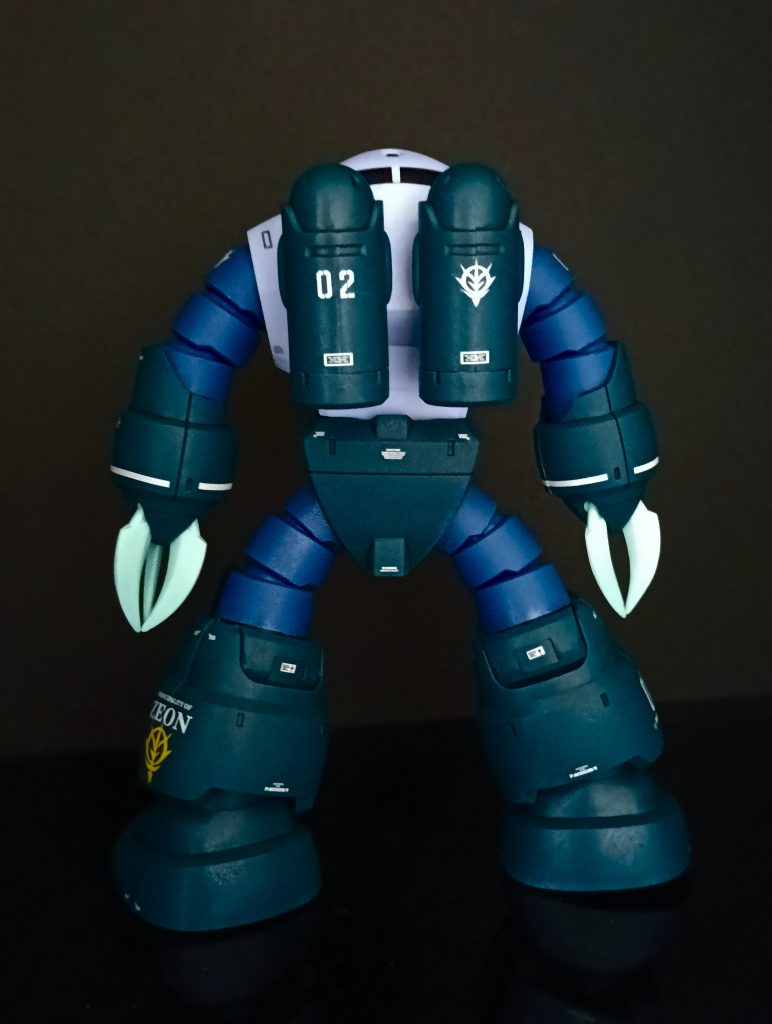 いつもの部分塗装・スミ入れ・水転写デカール・つや消しトップコートで仕上げています。Gストラクチャーは水面パーツをクリアーブルーで塗装、道路みたいなパーツをスミ入れ・水転写デカール、全体をつや消しトップコートしました。