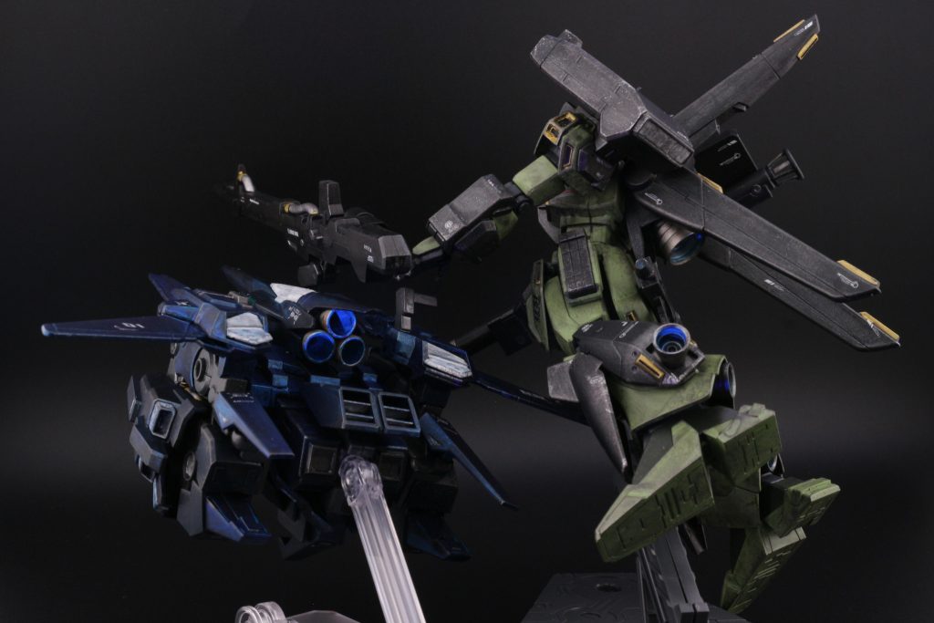 リゼルの隊長機もスタークジュガンも恐らくエースパイロットが搭乗しているのでしょうから