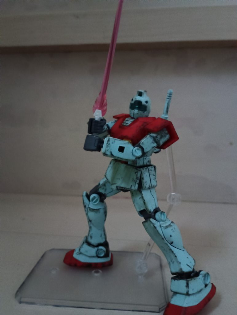 最後にボケて、野球です笑すいません、ふざけました笑ということで、HGUCのジムでした！ぜひ、コメントもらえると嬉しいです！！最後までご覧いただき、ありがとうございました！