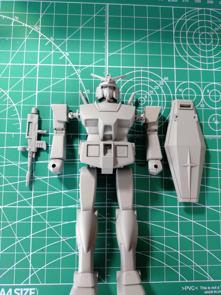 あまり解体もせずグレーサフを吹いたところ。