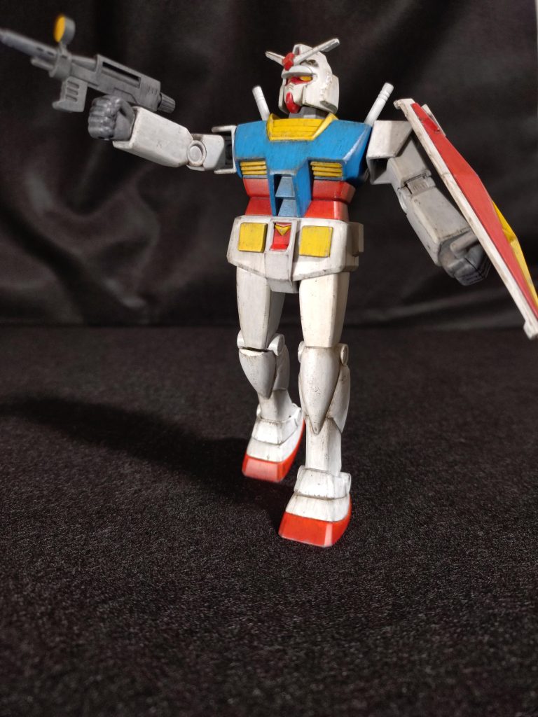 ポージング。何て躍動感のない😅