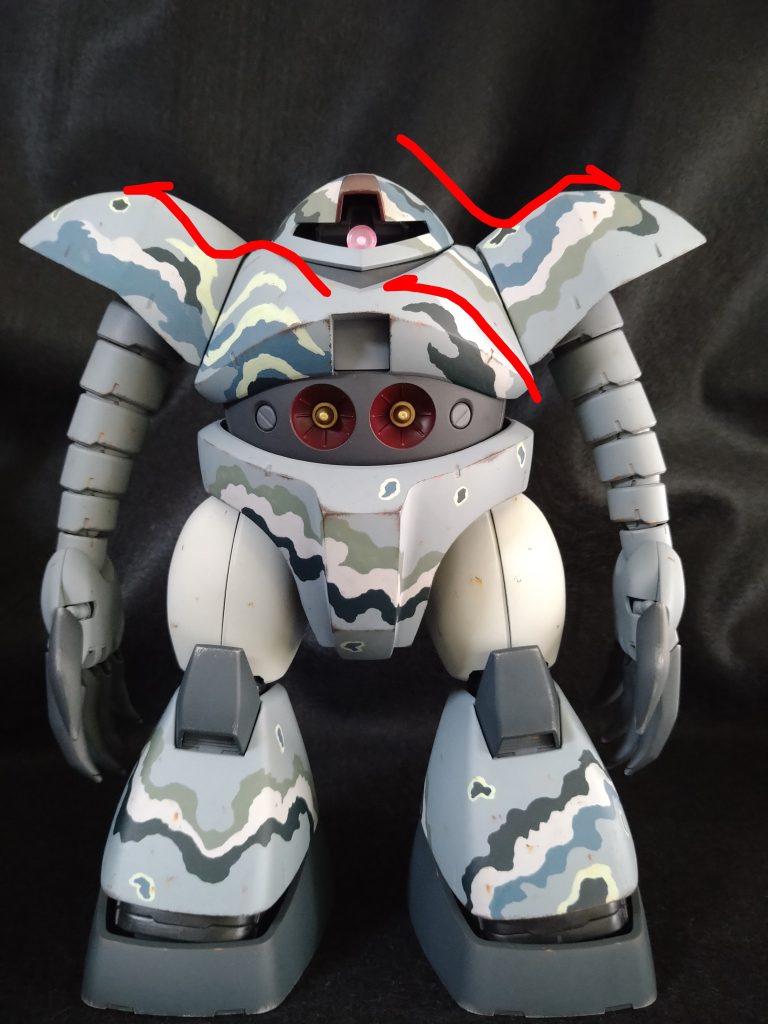 機体のフォルムにも合わせつつ流れを上手く入れる事が出来た会心の一撃(自画自賛)😆ここまで上手くいく事も珍しいです😁