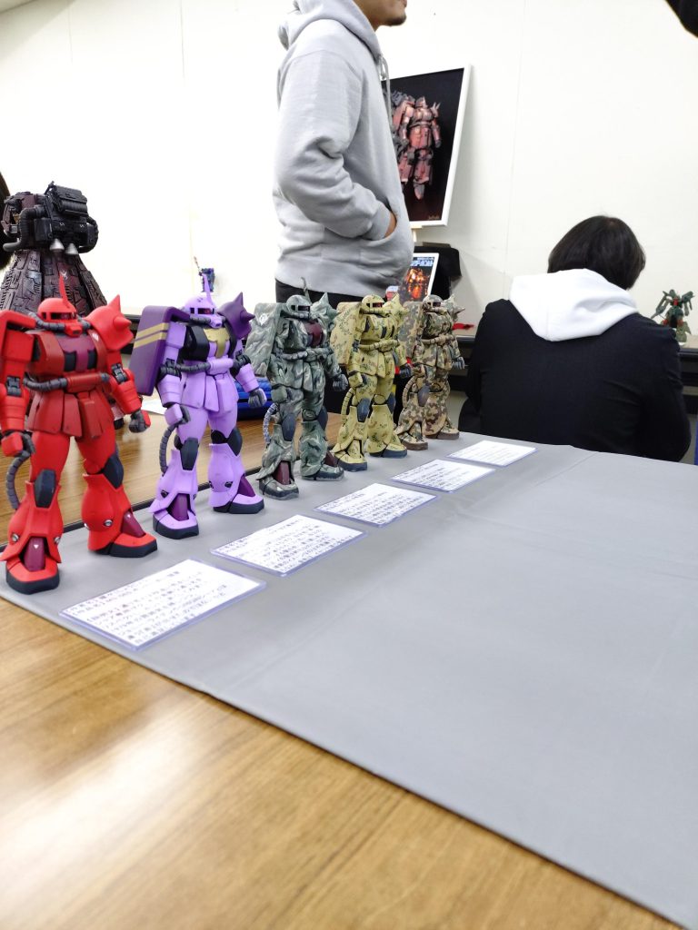 作品名：昨日(11/23)<p>ワシザクという『ザク限定』の展示会に初めて参加しました(サムネ写真)‼️ これまで展示会には友人が誘ってくれて一緒に参加していましたが、初めてのソロ活動(友人はザクをあまり持っていない為)でもありました。正直、間が保たな […]</p>
